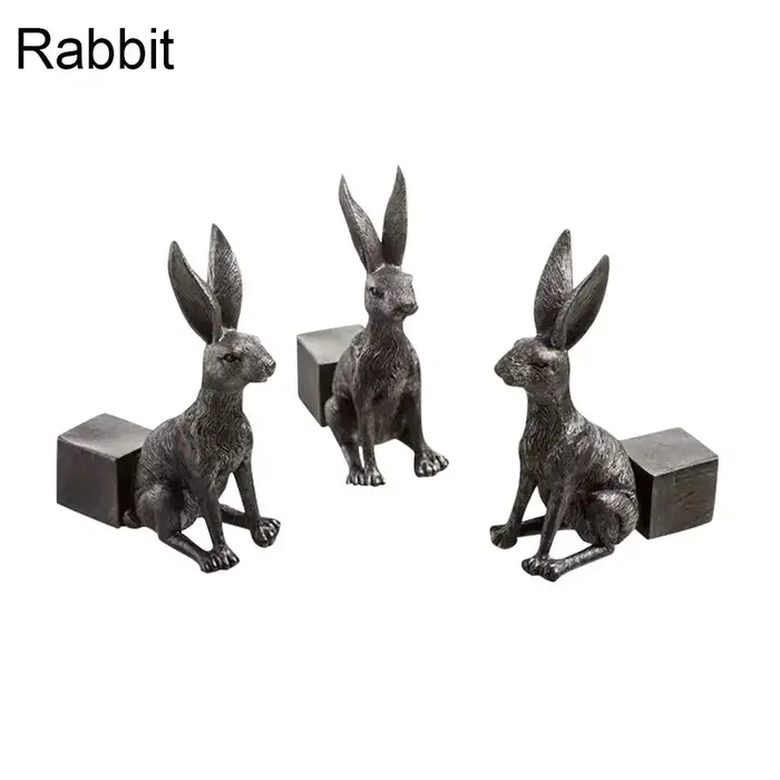 Pot de plante animale en résine pour l'extérieur, 3 pièces, Support de Pot de fleur, Support de bons