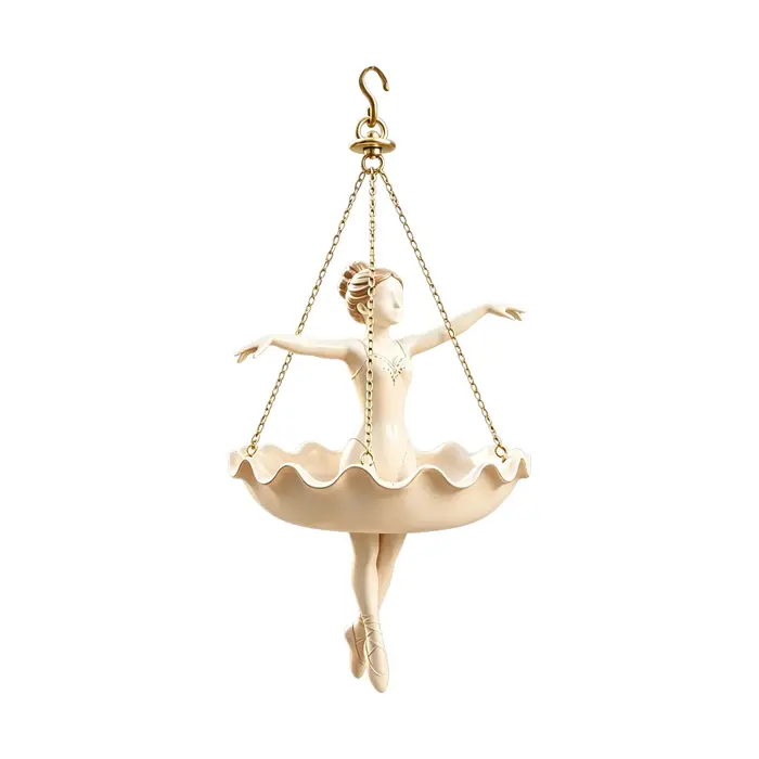 Nouveau pot de fleurs suspendu en forme de ballerine