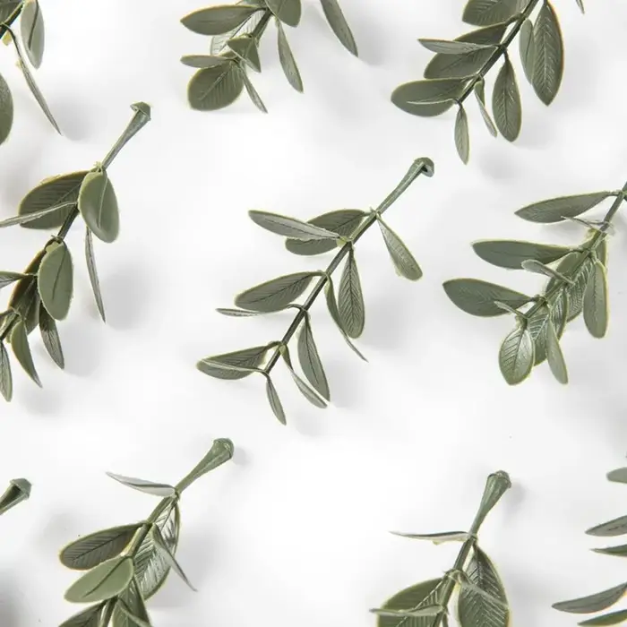 Feuilles de plantes artificielles pour décoration murale