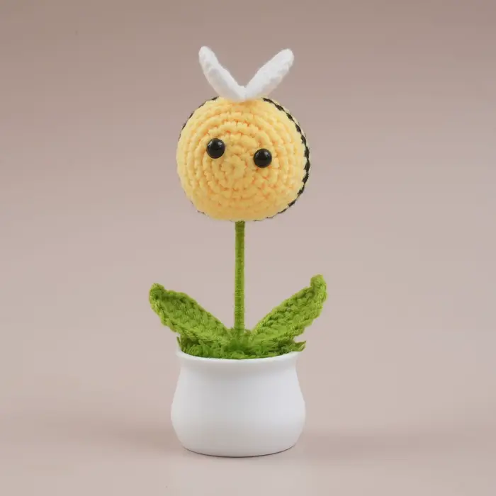 Pot à plantes en crochet animalier mignon