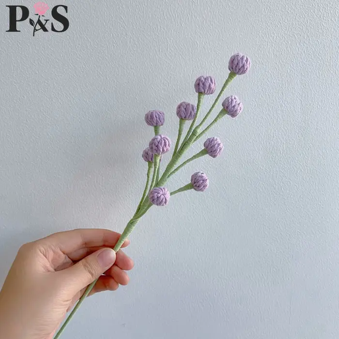 Snowberry – fleur au Crochet faite à la main
