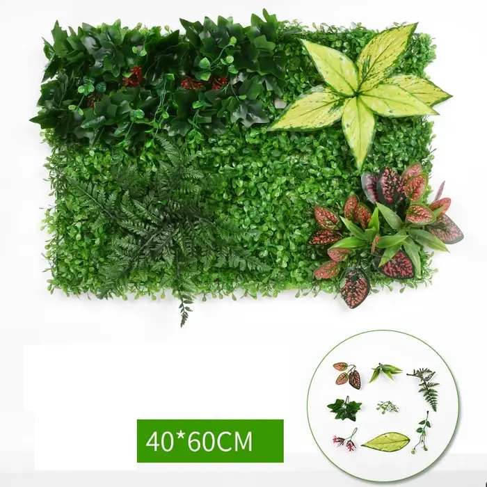 Feuilles persanes artificielles murales 40x60cm