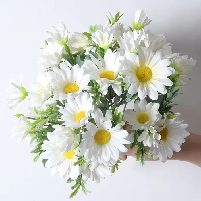 Fleur artificielle de soleil et de chrysanthème