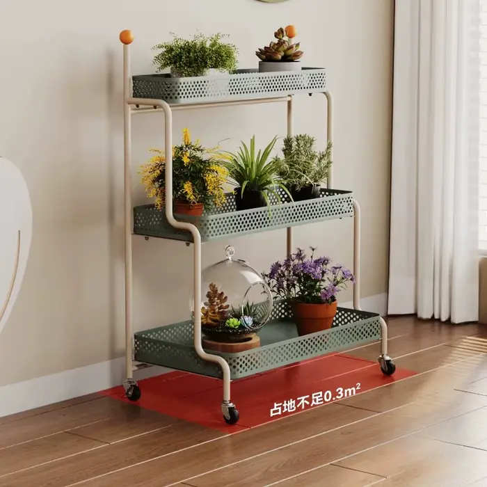 Support de présentation pour plantes d'extérieur en forme de rose