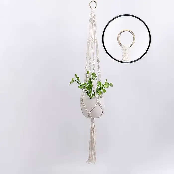ConfronPlant-Cintre de plante en macramé fait à la main