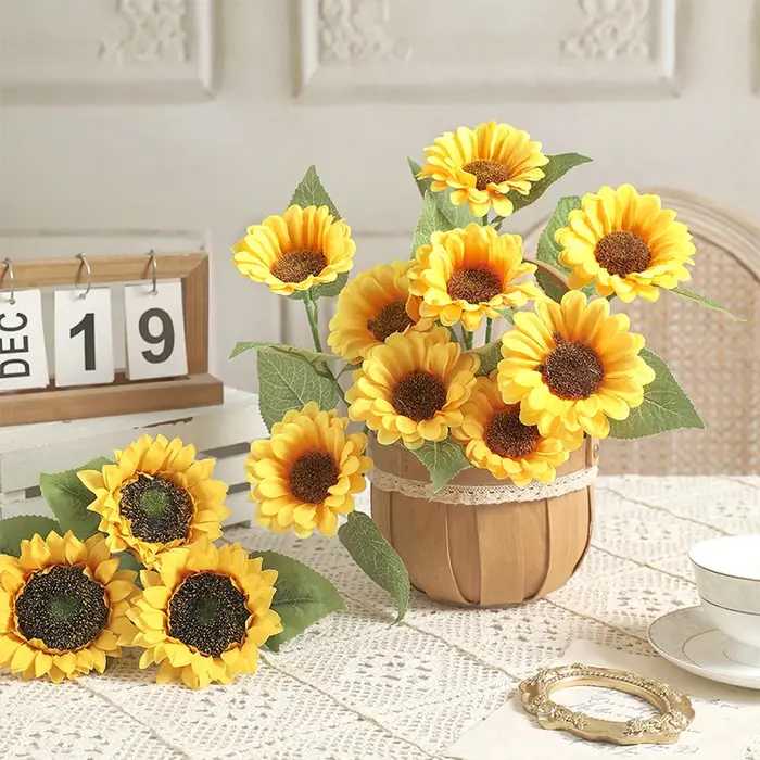 Bouquet de fleurs artificielles tournesol