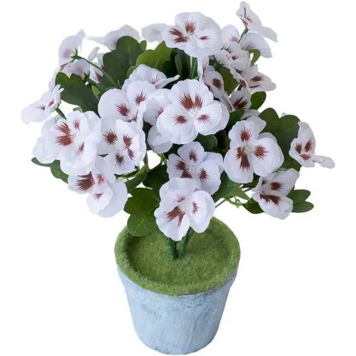 Fleur artificielle décorative de printemps, pâquerette artificielle avec tige naturelle pour une pré