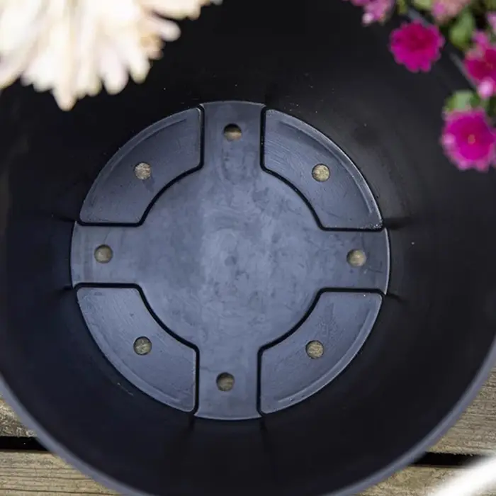 1 pièce, pot de fleurs en résine imitation baril de bois