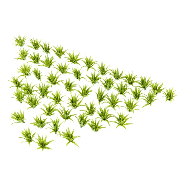 50pcs arbustes verts modèle de buisson plantes artificielles chemin de fer jeu de guerre parc Diorama paysage HO 3.5 cm