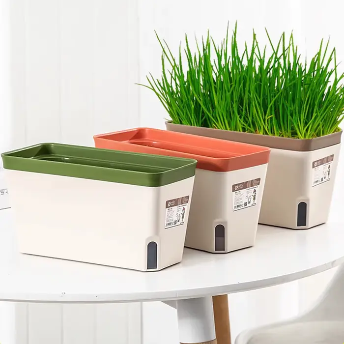 User inière rectangulaire décorative pour plantes d'intérieur