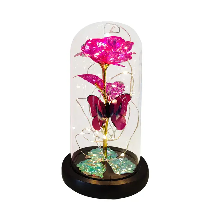 Rose lumineuse artificielle galaxie