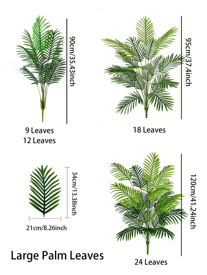 Grande plante artificielle de palmier Areca en Pot