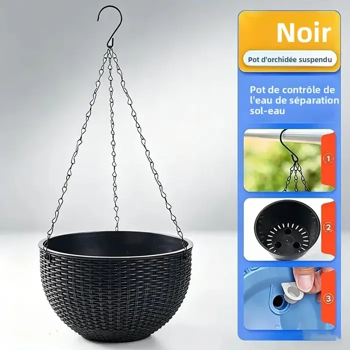 Pots de fleurs suspendus pour plantes d'extérieur