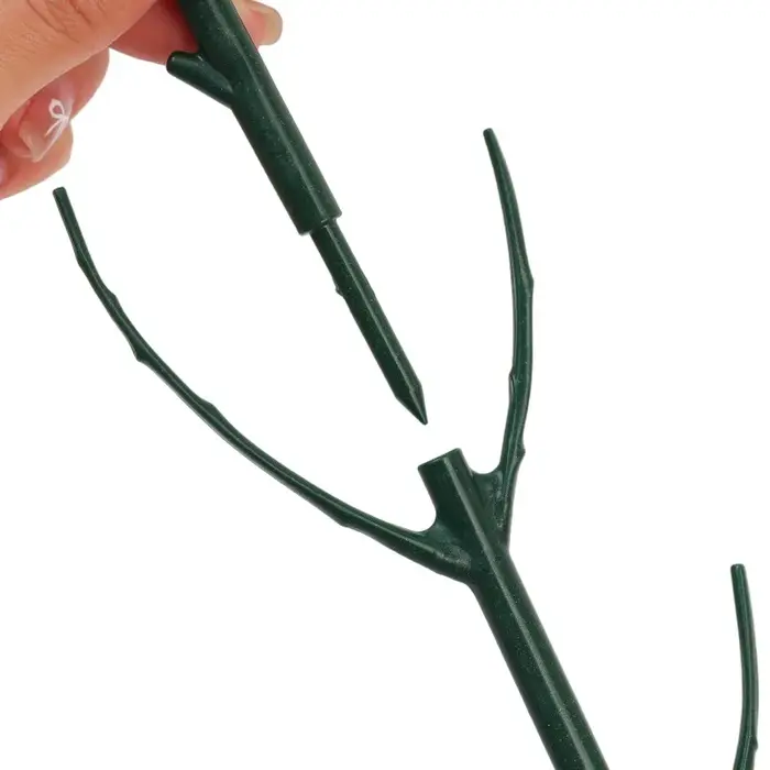 Ensemble de supports pour plantes, poteaux hauts empilables avec attaches, supporte les tiges des plantes grimpantes, supports de jardinage extérieurs durables