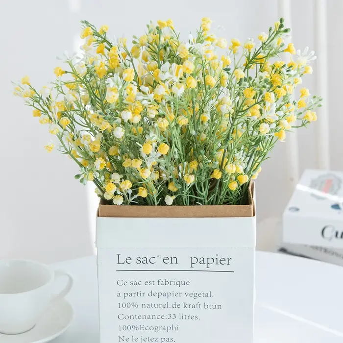 1pc fleurs artificielles plantes gypsophile mariage Bouquet de mariée maison chambre Vase Table jardin bricolage cadeaux photographie accessoires Decora