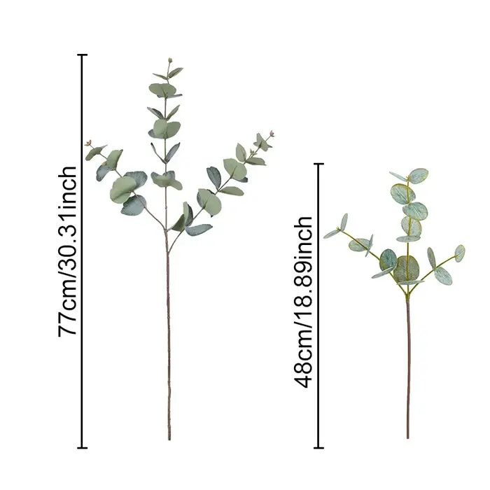 Branche d'arbre d'eucalyptus artificielle