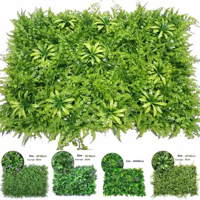40*60 cm pelouse artificielle plante herbe mur toile de fond fleurs