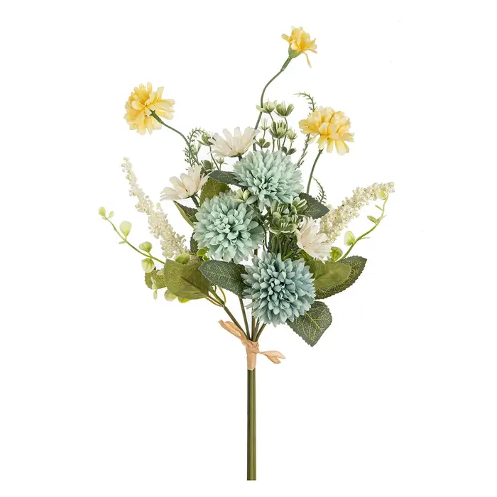 Fleurs artificielles en soie bulbeuse chrysanthème bulle festival couronnes mariage nuptiale Bouque maison chambre jardin décoration bricolage cadeau