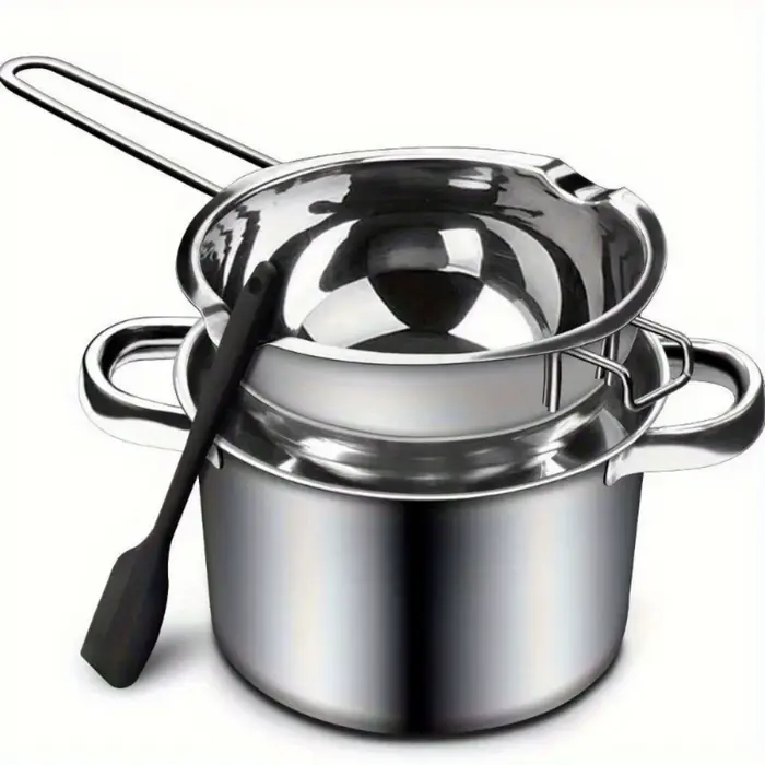 Lot de 2 pots de fusion de cire de 400 ml pour bougies DIY, ensemble de deux pots de fusion de cire 