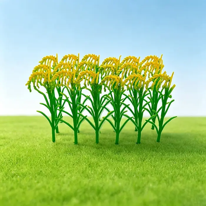 Kits de modèles de plantes agricoles simulées, mini-tiges de blé/riz/maïs, matériaux pour plateforme agricole DIY, accessoire de décoration pour table de sable