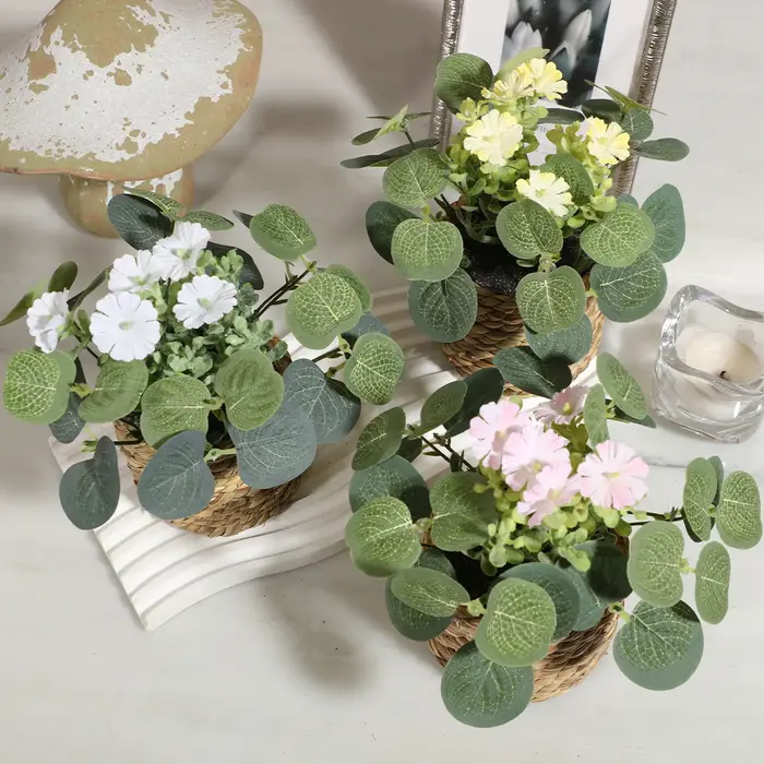XIYA FLOWER Plantes artificielles vertes
