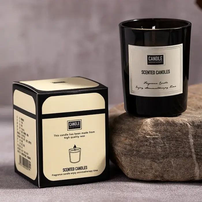Bougie d'aromathérapie au parfum de plantes européennes modernes