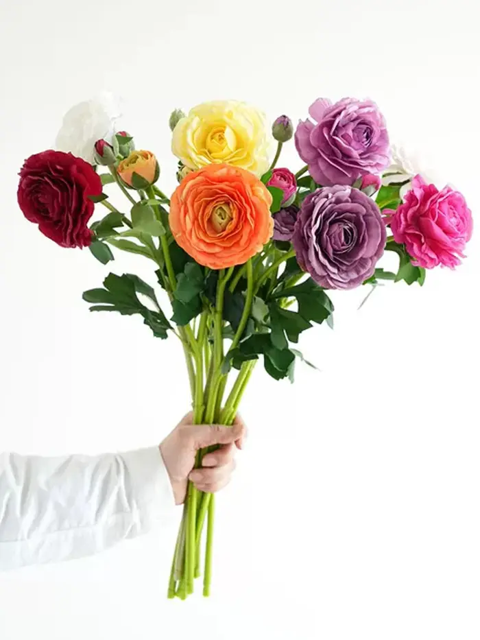 Fleurs artificielles de ranunculus