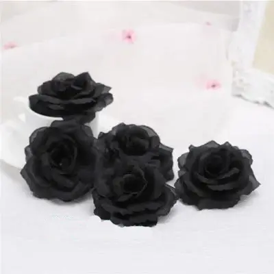 10 pièces 8 cm bordeaux artificielle Rose tête de fleur pour la décoration de mariage cadeau de sain