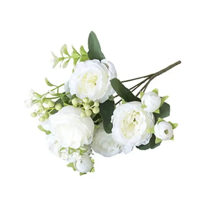 Bouquet de pivoines artificielles élégantes pour mariages et décoration intérieure