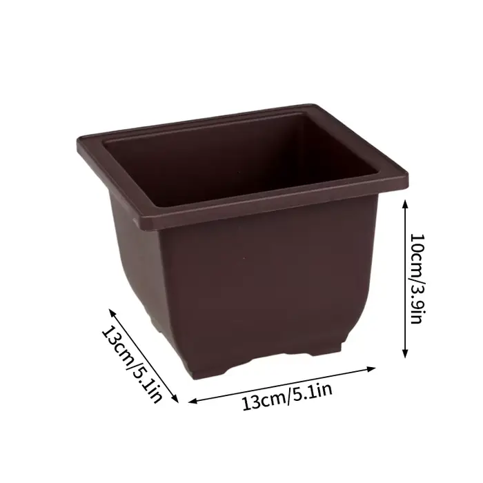 Pots De Fleurs Rectangulaires Carrés En Plastique,Poterie Imitation Pourpre,Pots De Plantes Succulen