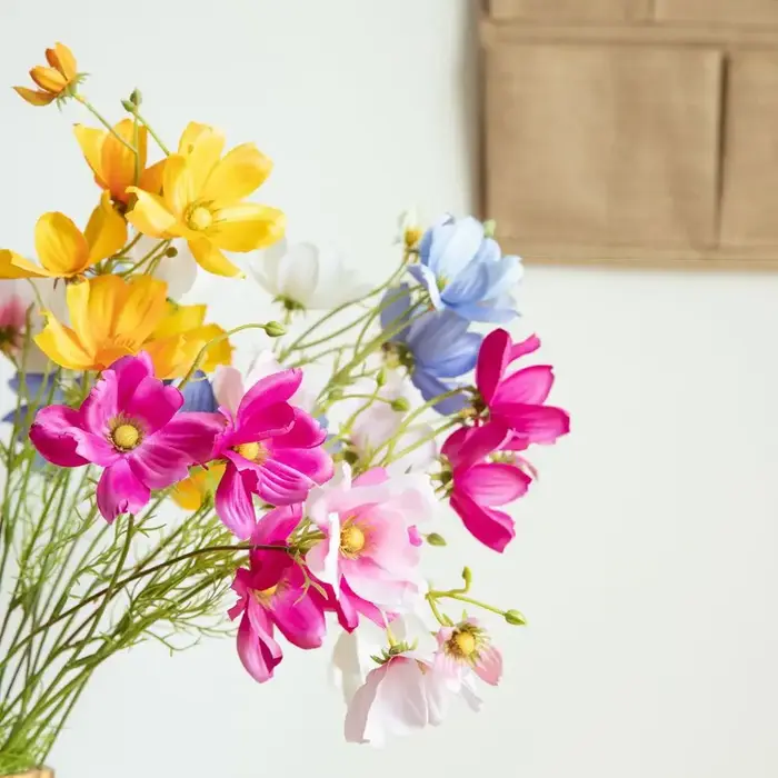 Branche de fleurs artificielles Cosmos Gesang