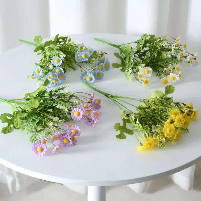 Fleur artificielle de camomille pour la décoration de la maison