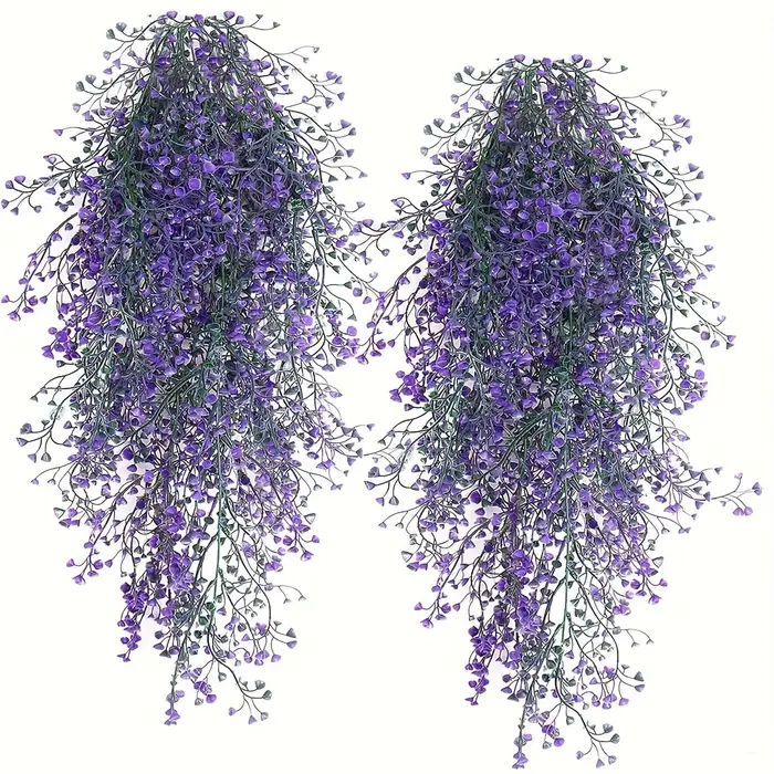 1pc Fleurs de glycine artificielles suspendues - Plantes