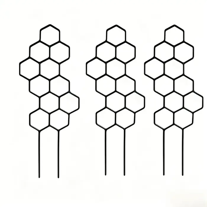 Support de plante en 3 parties, cadre de support pour plantes grimpantes, adapté à la mise en forme/