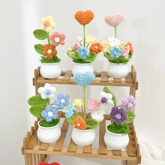 Plantes en pot au Crochet