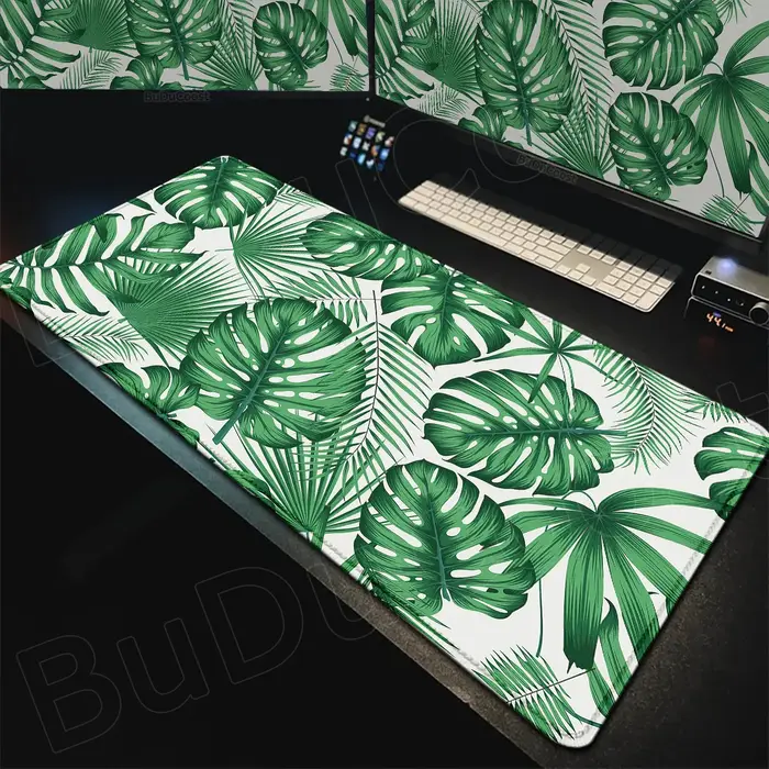 Tapis de souris plante florale verte botanique
