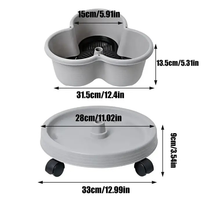 Nouveau pot de fleurs vertical empilable
