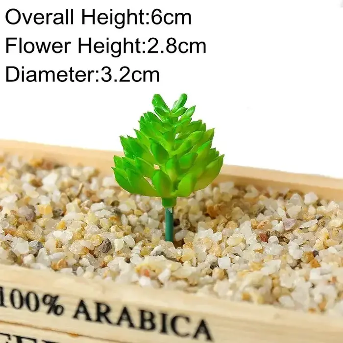 Plantes succulentes artificielles vertes bonsaï