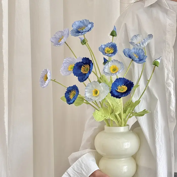 Bouquet de fleurs artificielles à 4 têtes