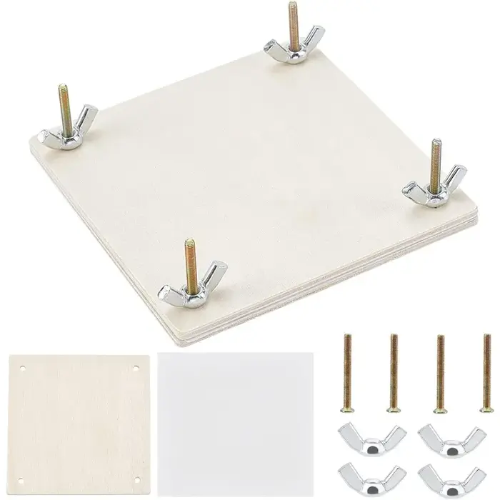 Kit de presse à fleurs en bois 4x4 pouces