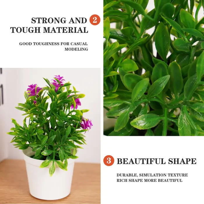 Fausses Fleurs Artificielles pour Décoration de Bureau