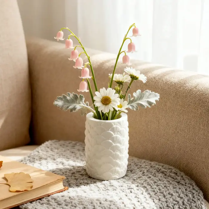 Moule en silicone DIY pour pot de fleurs en résine époxy à motifs de pétales