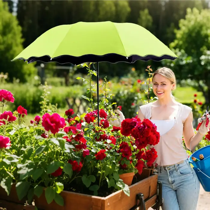 Parasol de jardin pour plantes, protection solaire extérieure pour jardiniers, idéal pour la cour, la terrasse, le porche et le jardin.
