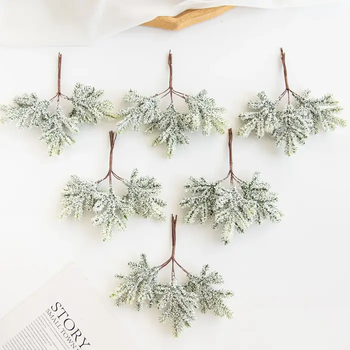 Plante Artificielle avec Feuilles Vertes pour la Décoration de la Maison