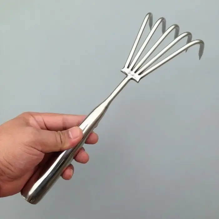 Râteau à main de jardin à 3/5 griffes