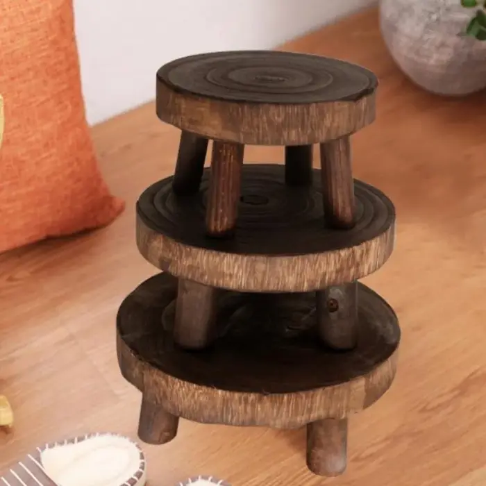 Support de plantes en bois