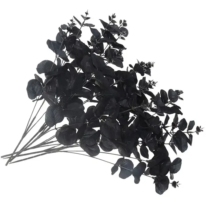 Feuilles d'argent plantes artificielles Halloween couronne de mariage Bouquets de mariée maison chambre jardin cour Table extérieure bricolage boîte-cadeau décor