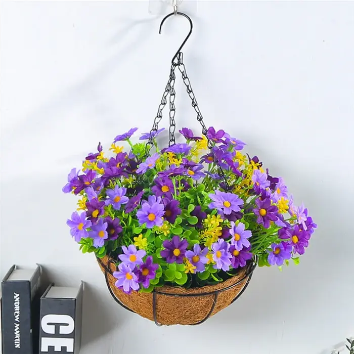 Paniers suspendus guirlandes fleurs de maison pour Patio pelouse jardin décor