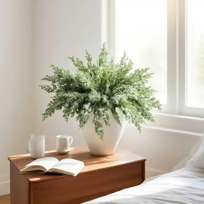 Plantes artificielles Tarzon Feuilles De Noël Arbre Partie Accueil Chambre Décoration De Table En Plein Air Cour Jardin Fleur De Mariage Bricolage Cadeau Boîte