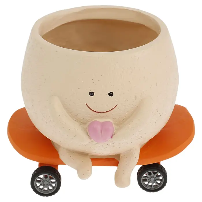 Pots succulents sourire visage planteur Pot résine mignon balançoire chaise suspendue créative fleur